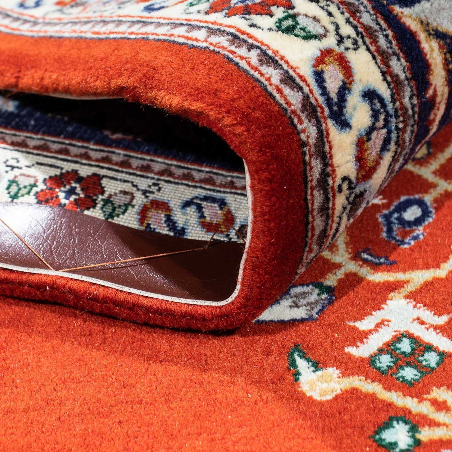 Tappeto Persero - Ghom - 243 x 179 cm - rosso scuro