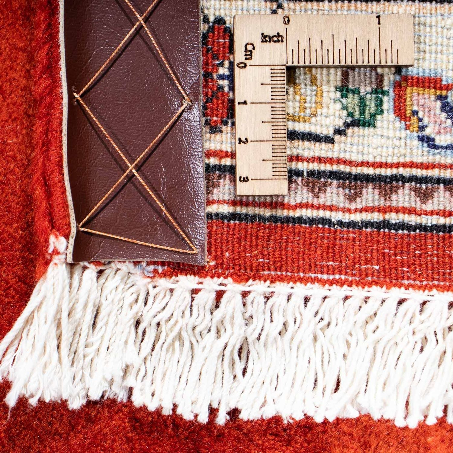 Tappeto Persero - Ghom - 243 x 179 cm - rosso scuro