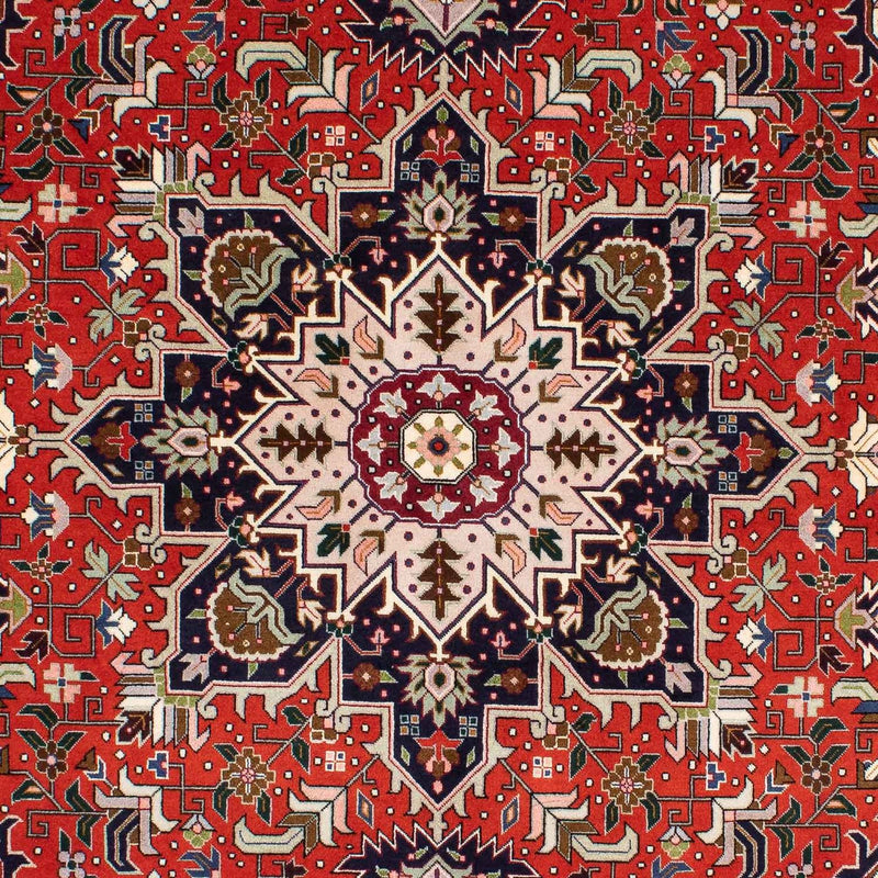 Tappeto Persero - Tabriz - Reale - 205 x 152 cm - rosso scuro