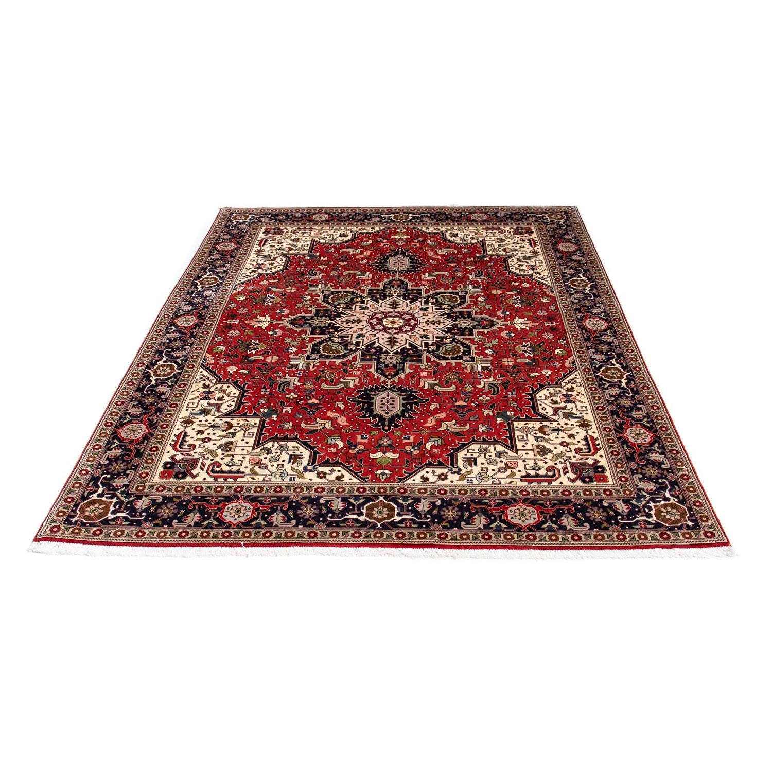 Tappeto Persero - Tabriz - Reale - 205 x 152 cm - rosso scuro