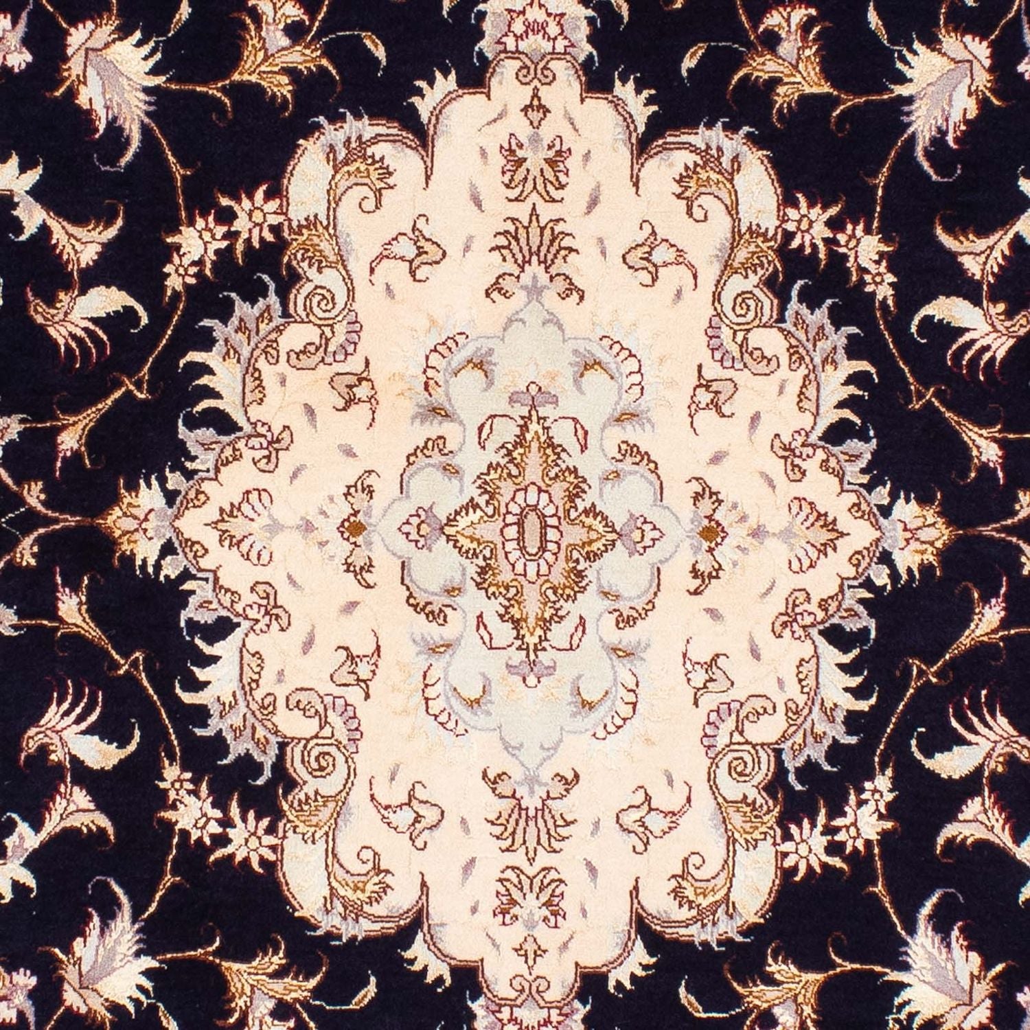 Tappeto Persero - Tabriz - Reale - 240 x 167 cm - blu scuro