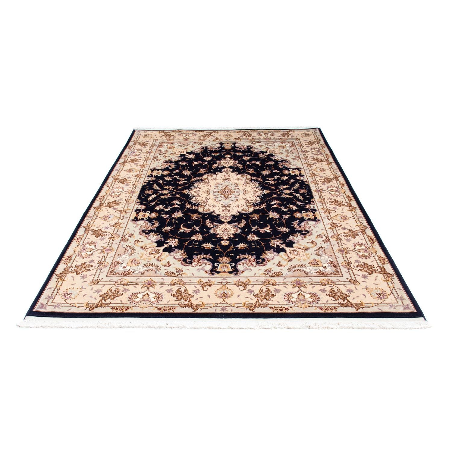 Tappeto Persero - Tabriz - Reale - 240 x 167 cm - blu scuro