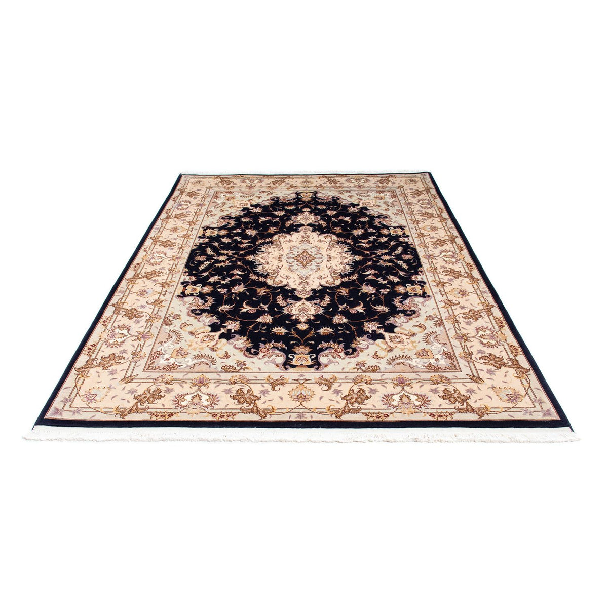 Tappeto Persero - Tabriz - Reale - 240 x 167 cm - blu scuro