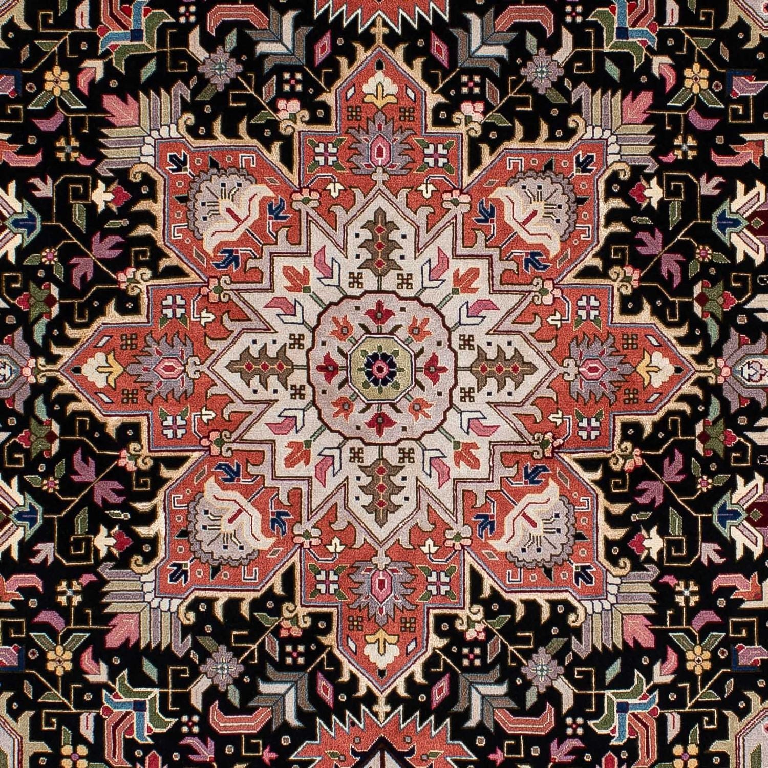 Tappeto Persero - Tabriz - Reale - 212 x 152 cm - blu scuro