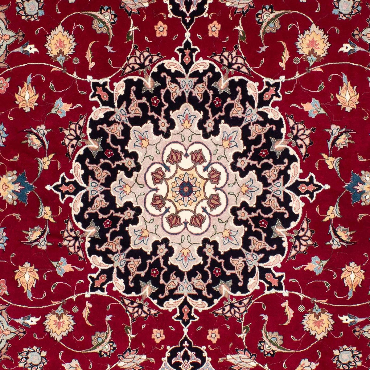Tappeto Persero - Tabriz - Reale - 246 x 172 cm - rosso scuro