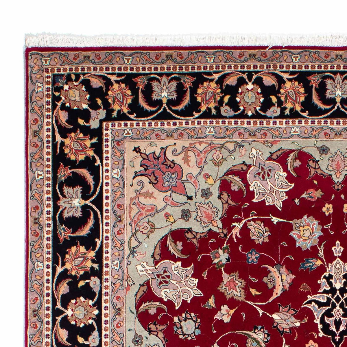 Tappeto Persero - Tabriz - Reale - 246 x 172 cm - rosso scuro