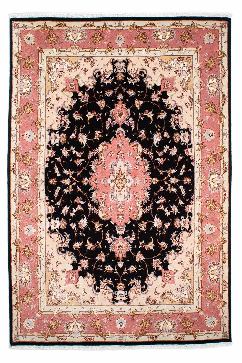 Tappeto Persero - Tabriz - Reale - 244 x 166 cm - blu scuro