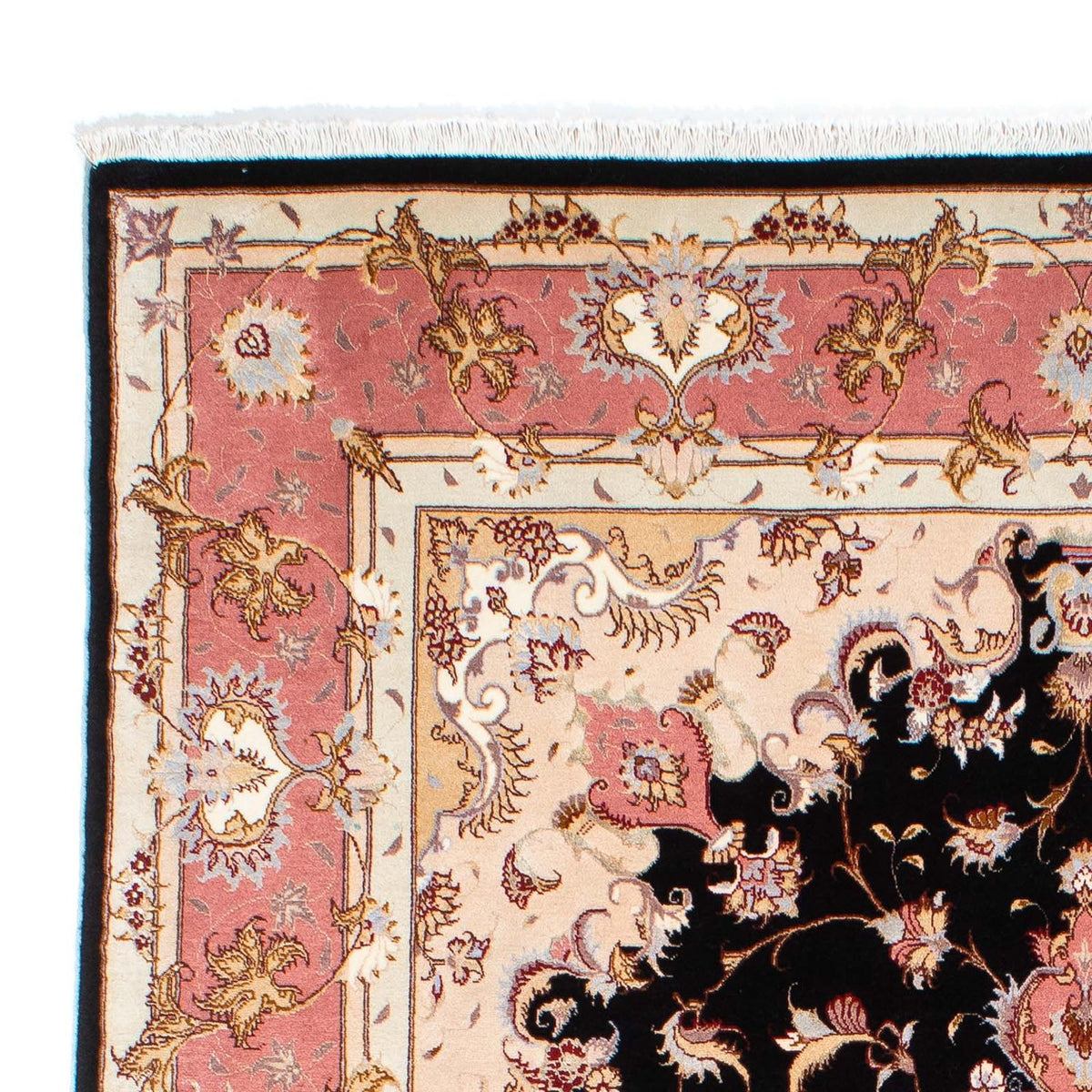 Tappeto Persero - Tabriz - Reale - 244 x 166 cm - blu scuro