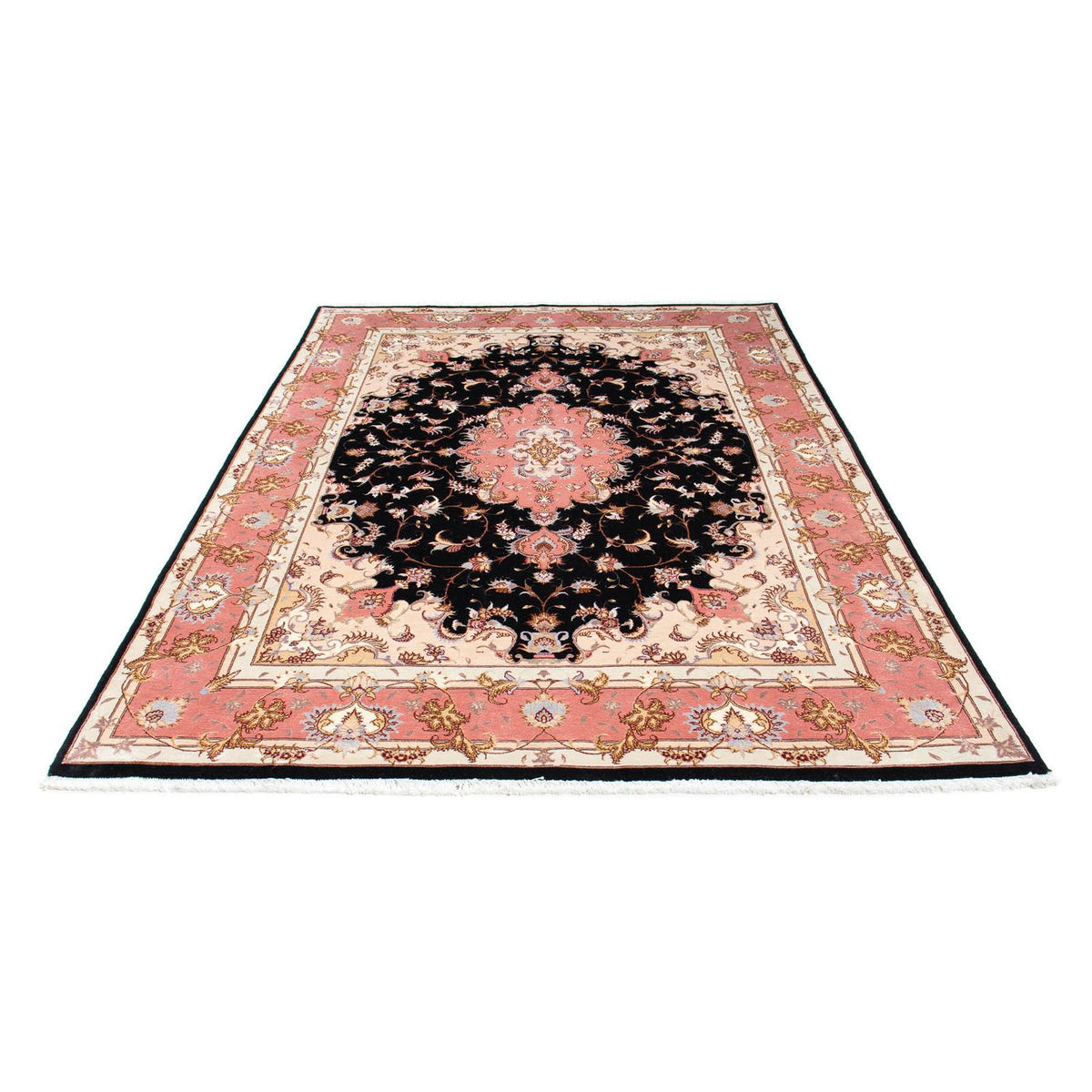 Tappeto Persero - Tabriz - Reale - 244 x 166 cm - blu scuro
