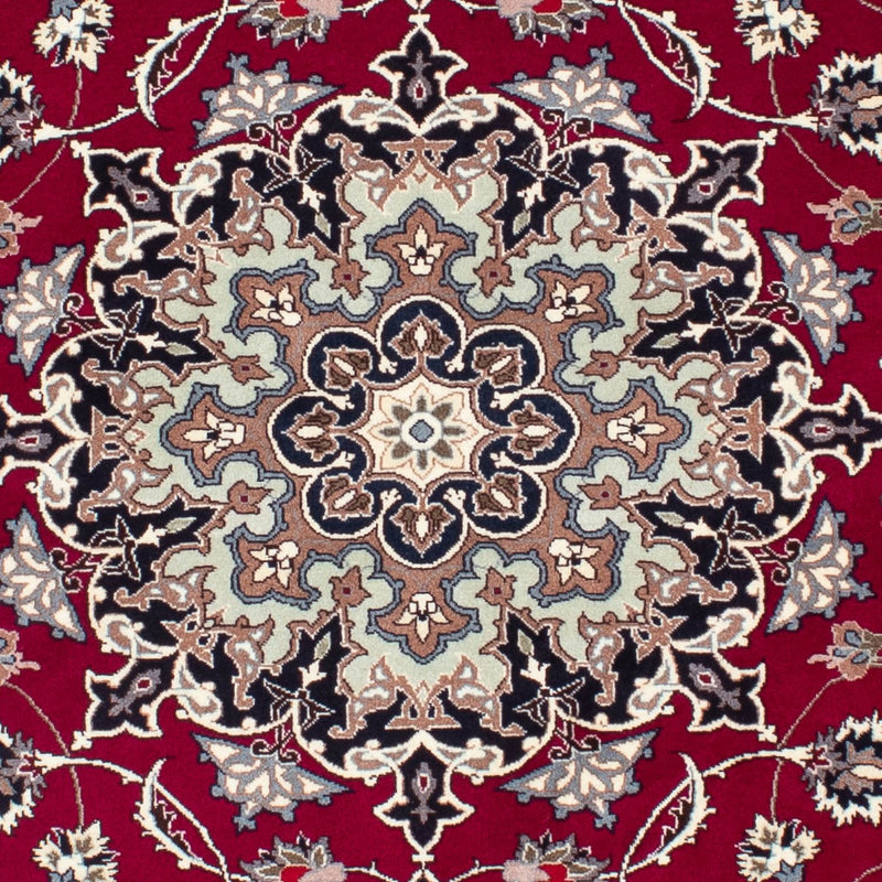 Tappeto Persero - Tabriz - Reale - 184 x 154 cm - rosso scuro