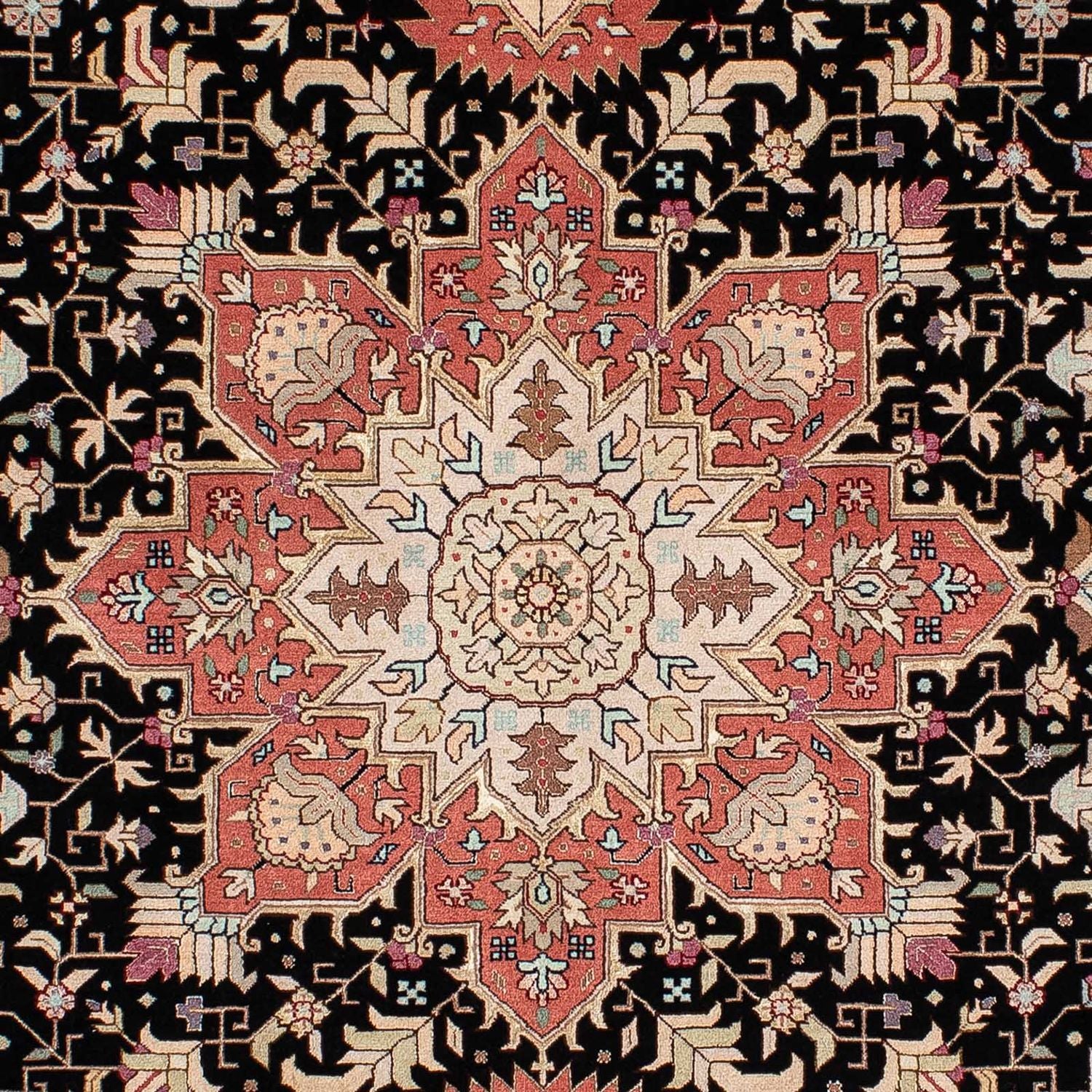 Tappeto Persero - Tabriz - Reale - 200 x 152 cm - blu scuro