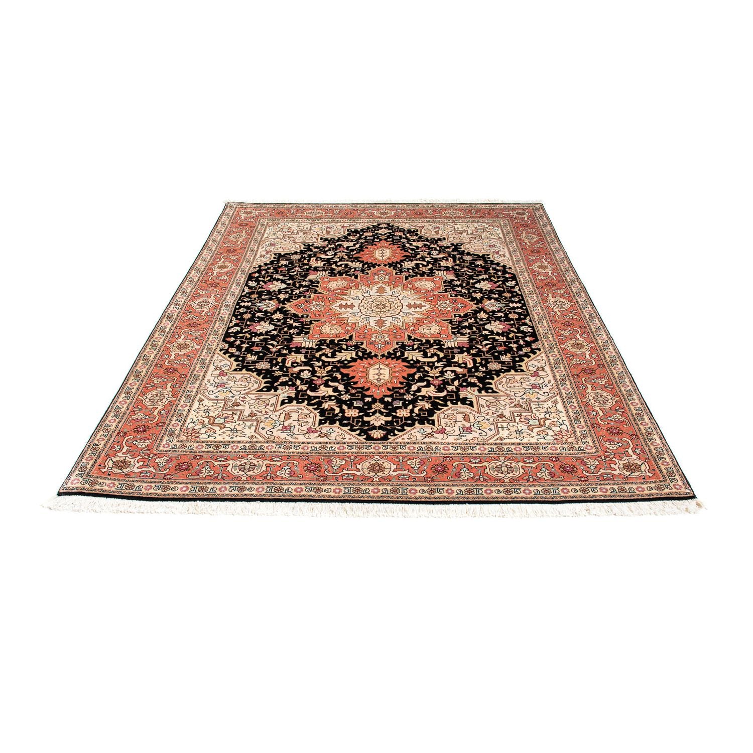 Tappeto Persero - Tabriz - Reale - 200 x 152 cm - blu scuro