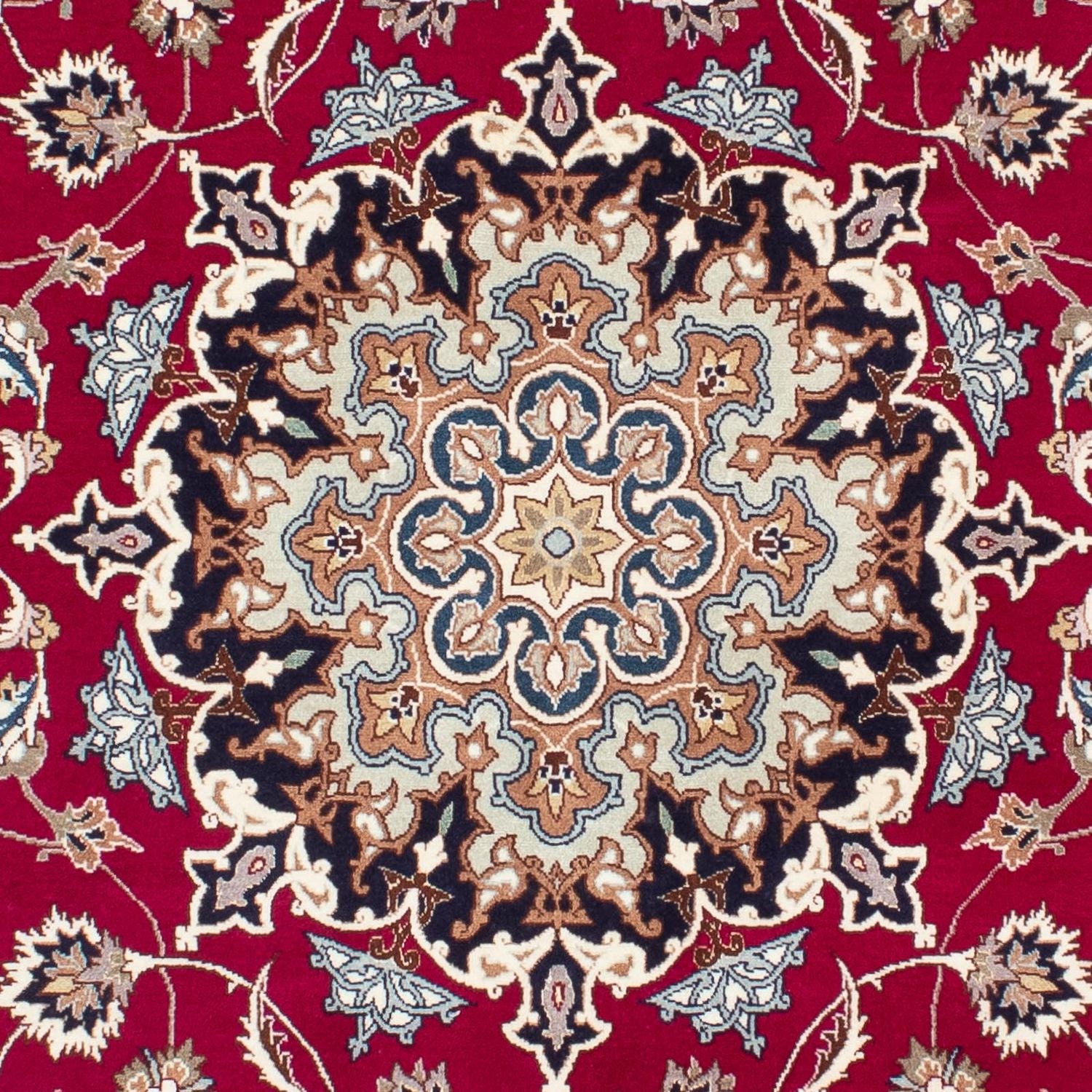 Tappeto Persero - Tabriz - Reale - 200 x 150 cm - rosso scuro
