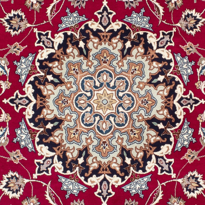 Tappeto Persero - Tabriz - Reale - 200 x 150 cm - rosso scuro