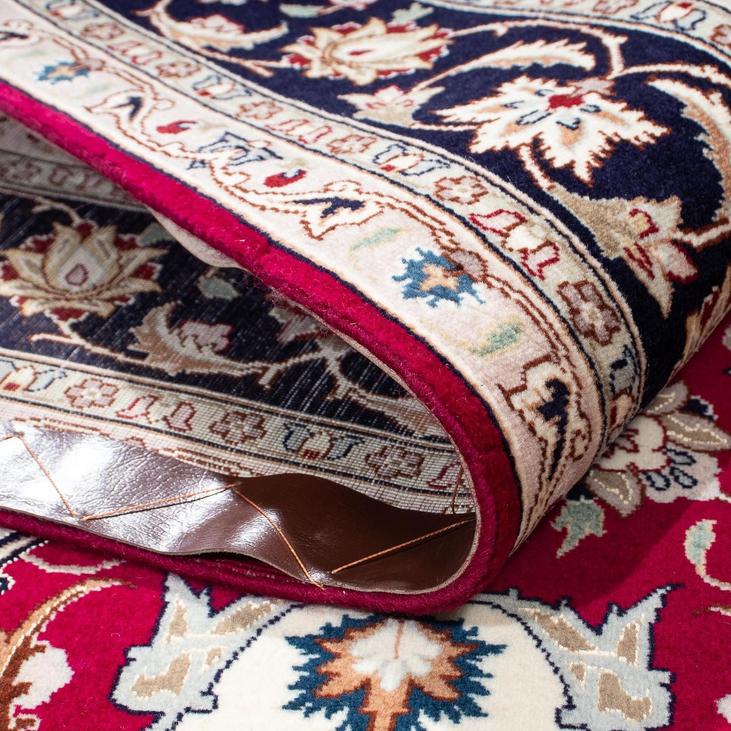 Tappeto Persero - Tabriz - Reale - 200 x 150 cm - rosso scuro