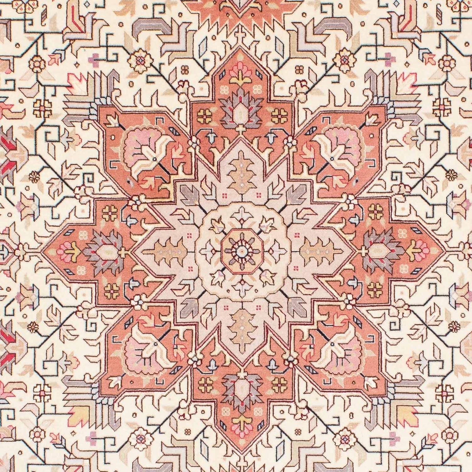 Tappeto Persero - Tabriz - Reale - 208 x 153 cm - beige