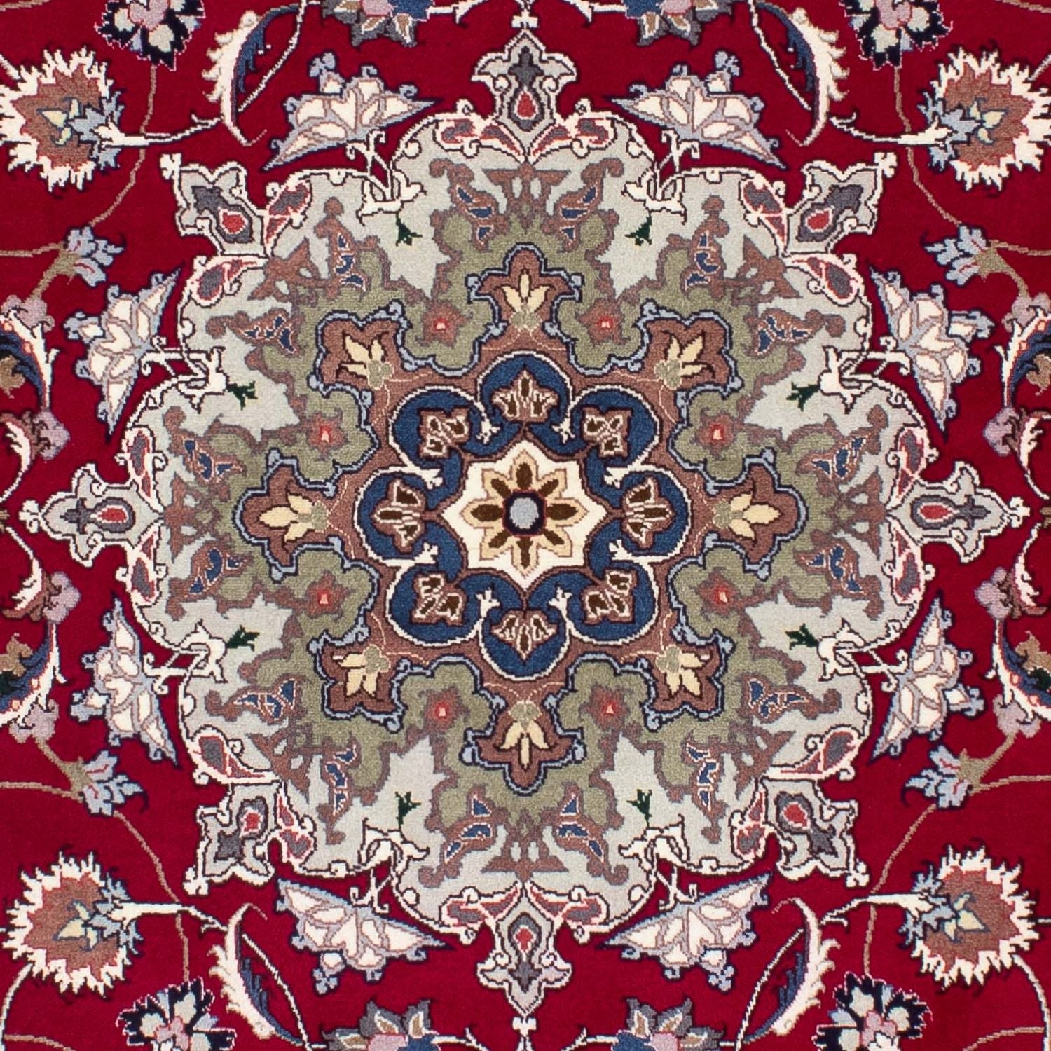 Tappeto Persero - Tabriz - Reale - 202 x 150 cm - rosso scuro