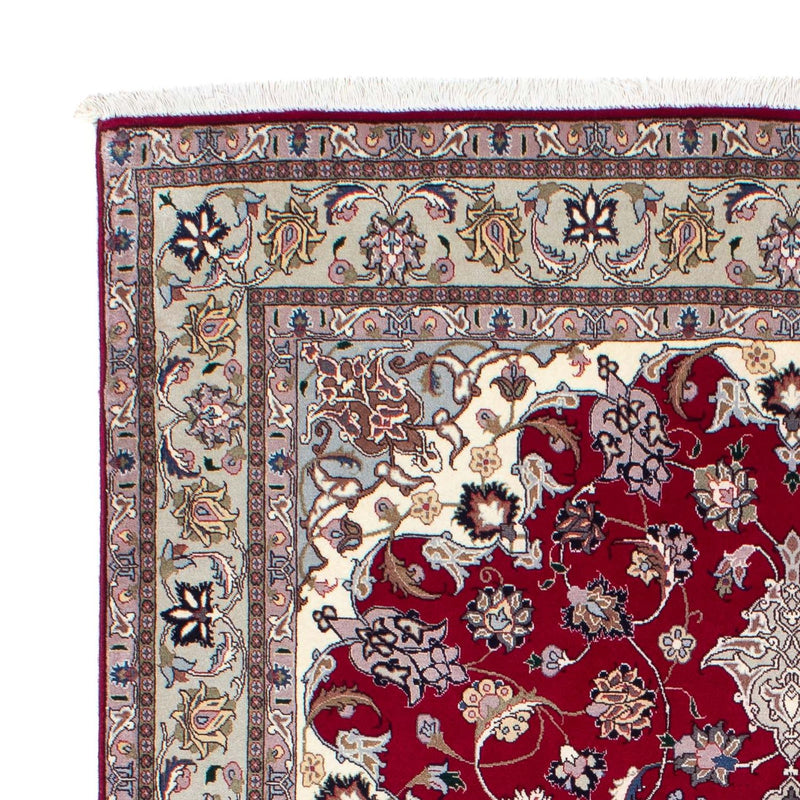 Tappeto Persero - Tabriz - Reale - 202 x 150 cm - rosso scuro