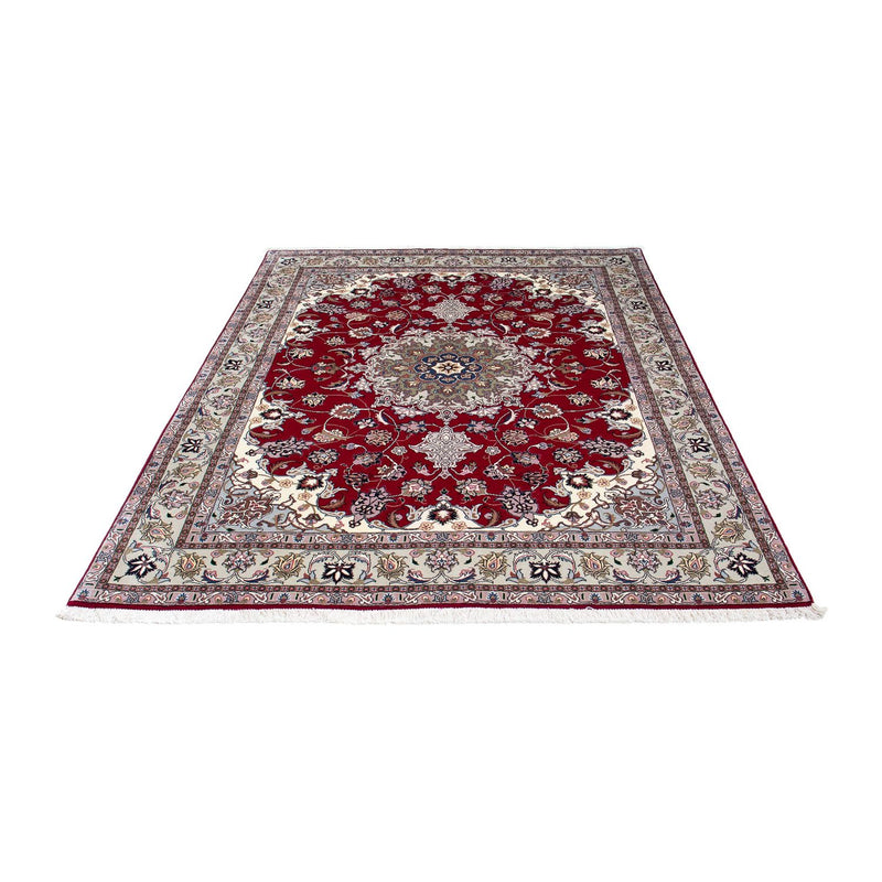 Tappeto Persero - Tabriz - Reale - 202 x 150 cm - rosso scuro