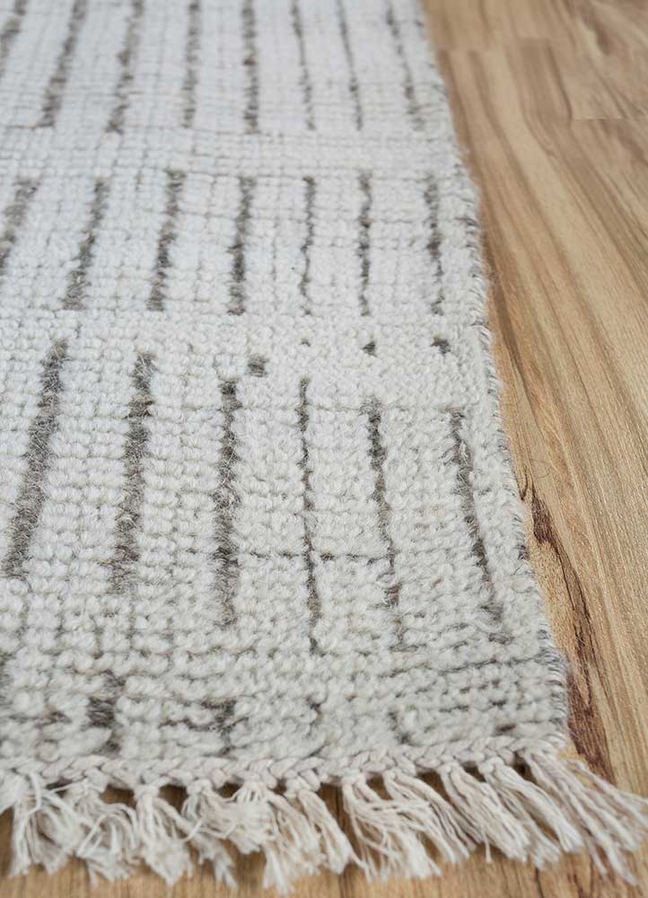 Tappeto di lana quadrato  - 75 x 75 cm - crema