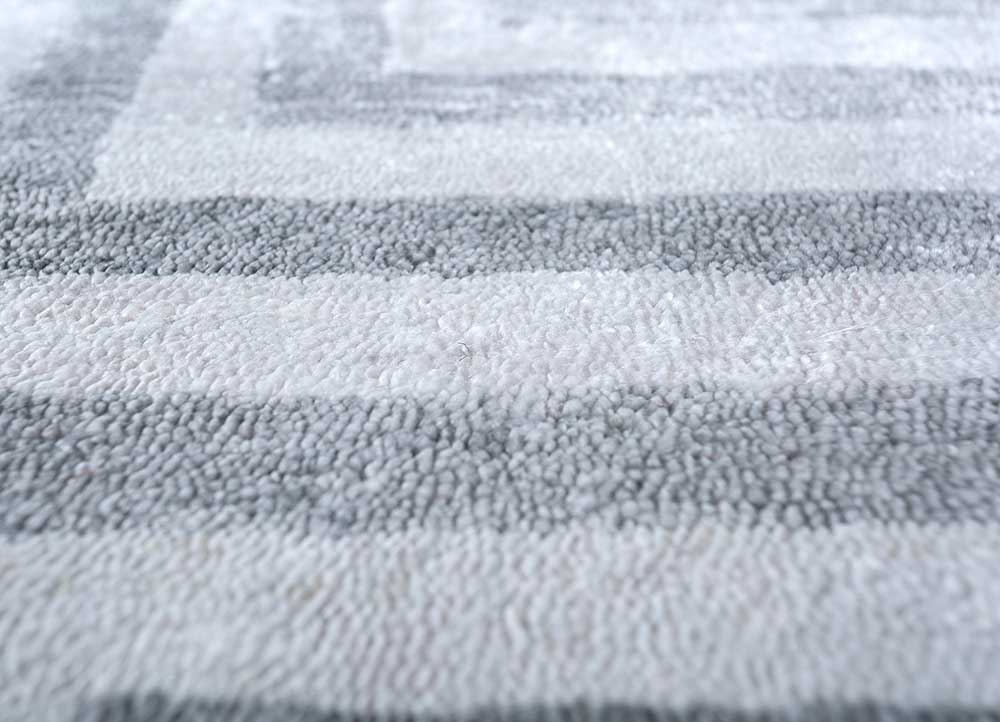 Tappeto in viscosa quadrato  - 345 x 345 cm - argento