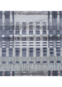 Tappeto in viscosa quadrato  - 90 x 90 cm - multicolore