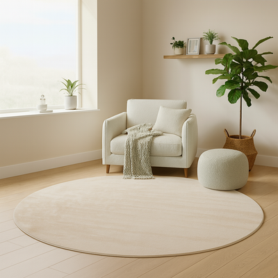 Tappeto Gabbeh - Softy - Uni - rotondo