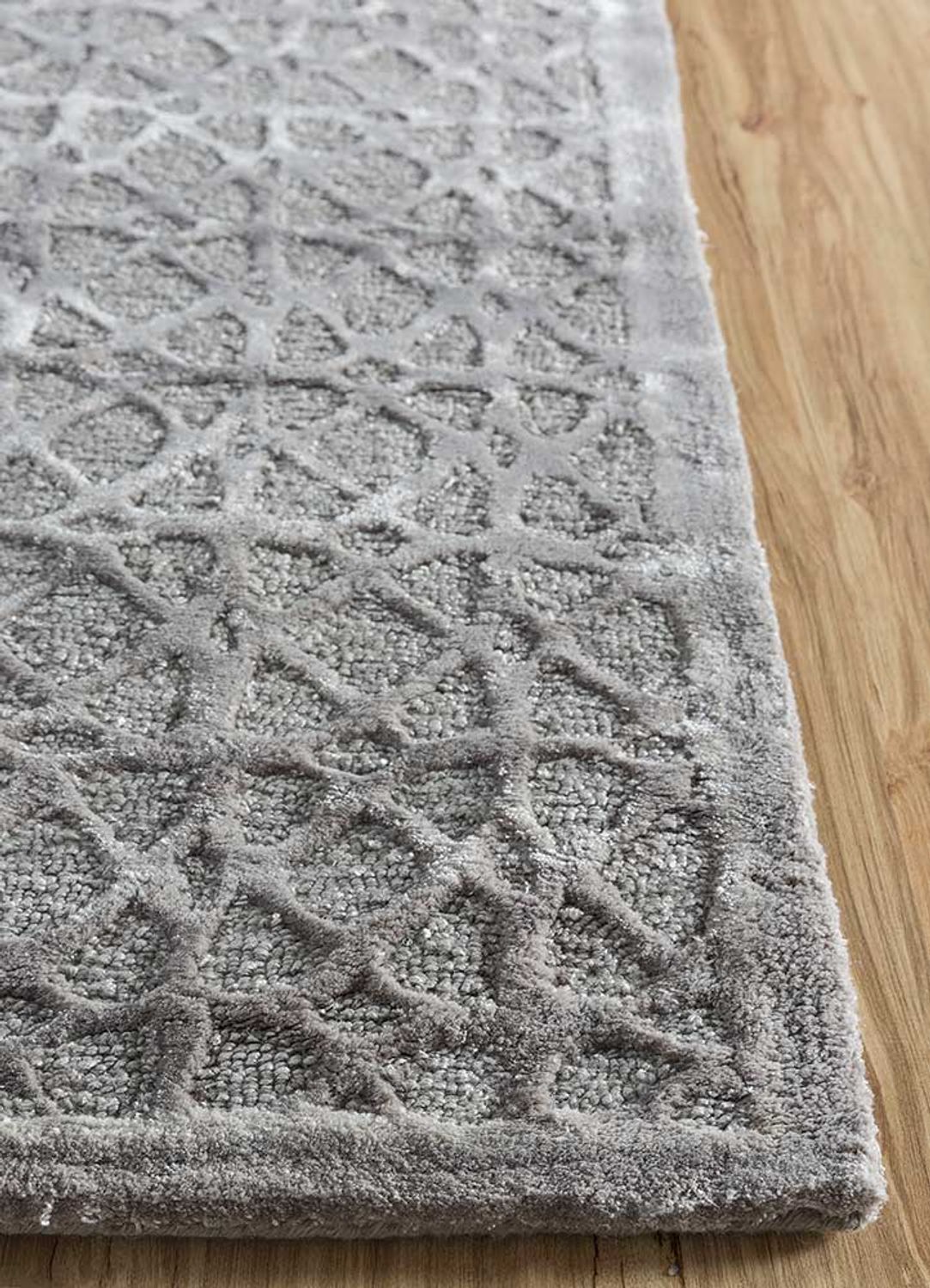 Tappeto di lana - 240 x 150 cm - grigio chiaro