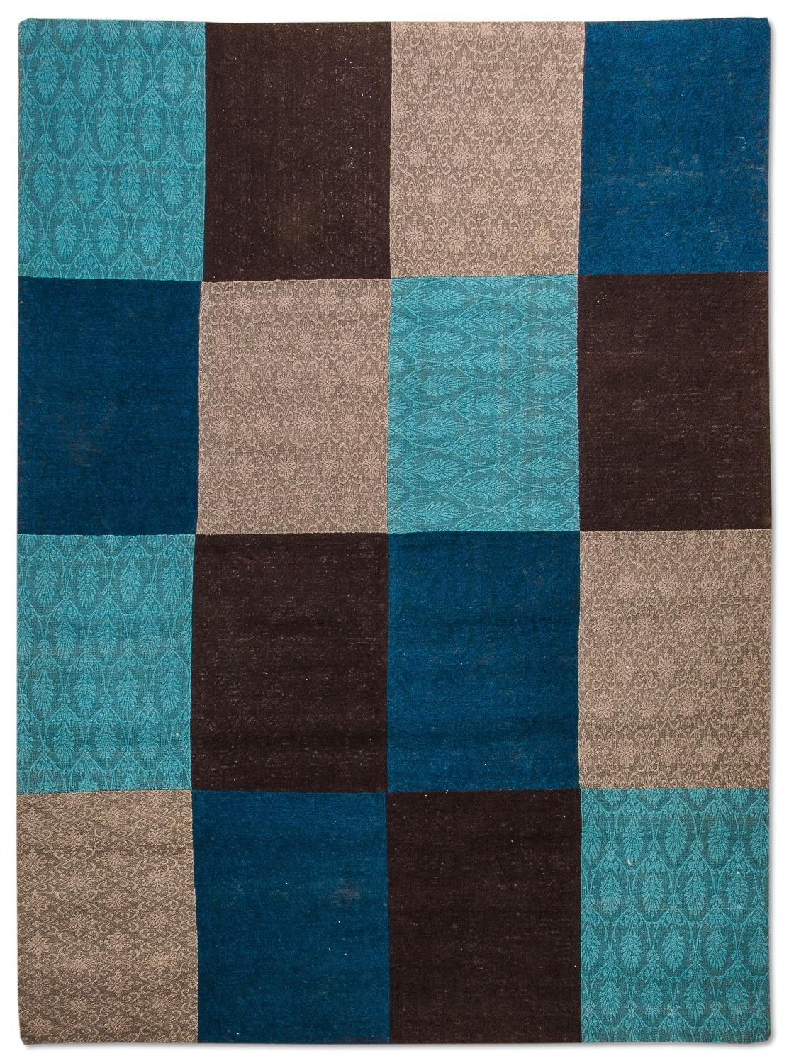 Tappeto Patchwork - 240 x 170 cm - turchese
