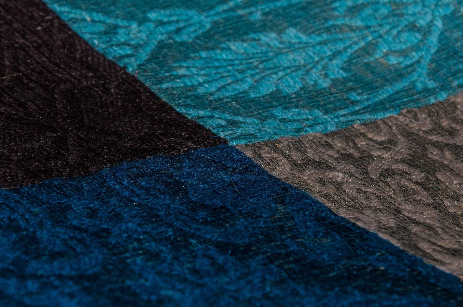 Tappeto Patchwork - 240 x 170 cm - turchese