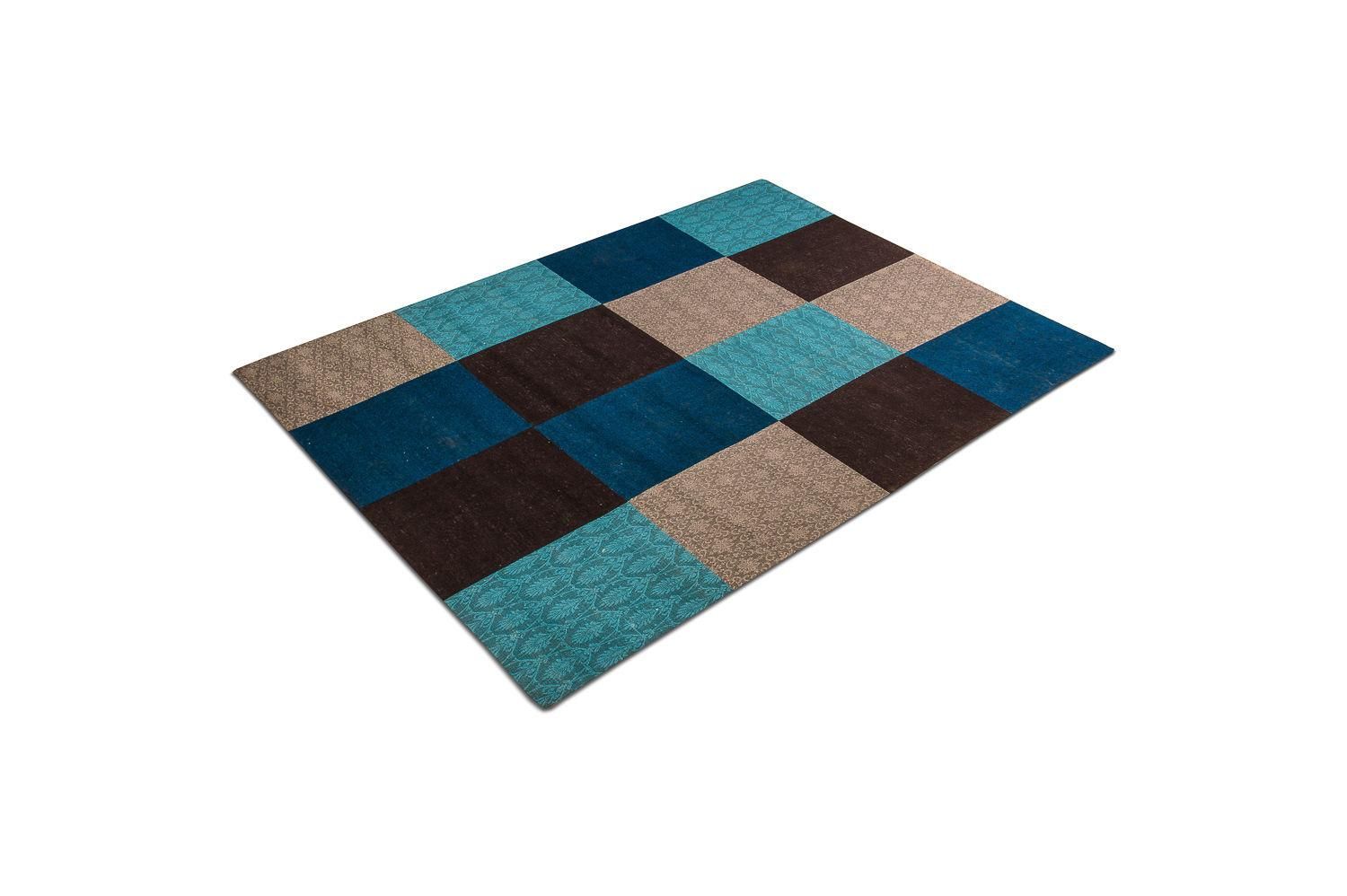 Tappeto Patchwork - 240 x 170 cm - turchese