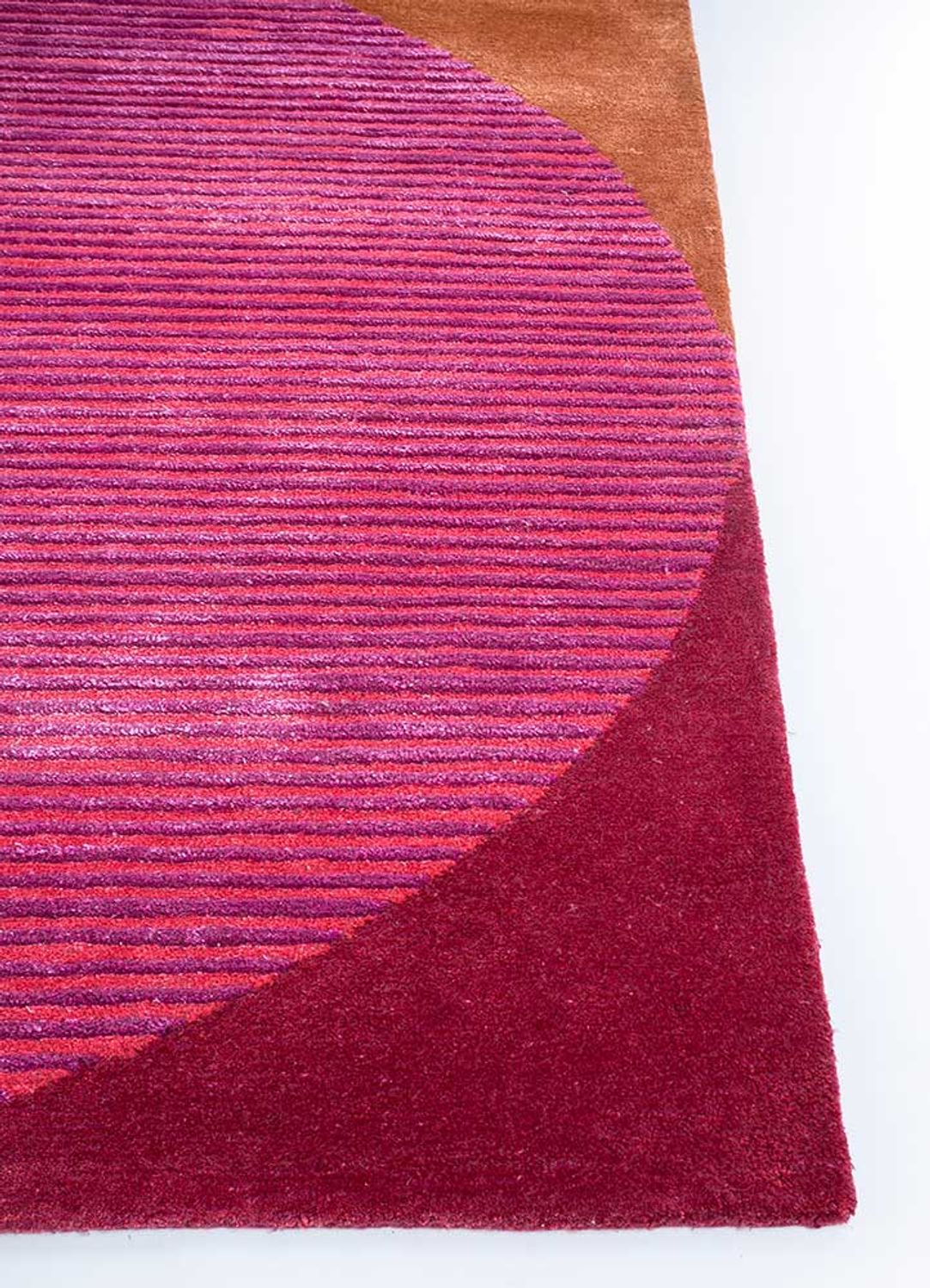 Tappeto di lana forma speciale  - 270 x 180 cm - rosa