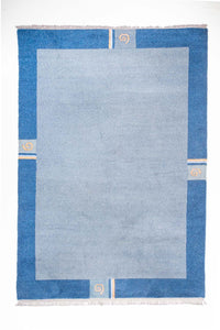 Tappeto Nepal - 300 x 200 cm - blu chiaro