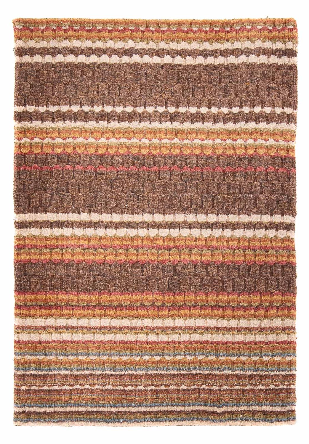 Tappeto Gabbeh - Loribaft Softy - 150 x 100 cm - marrone scuro