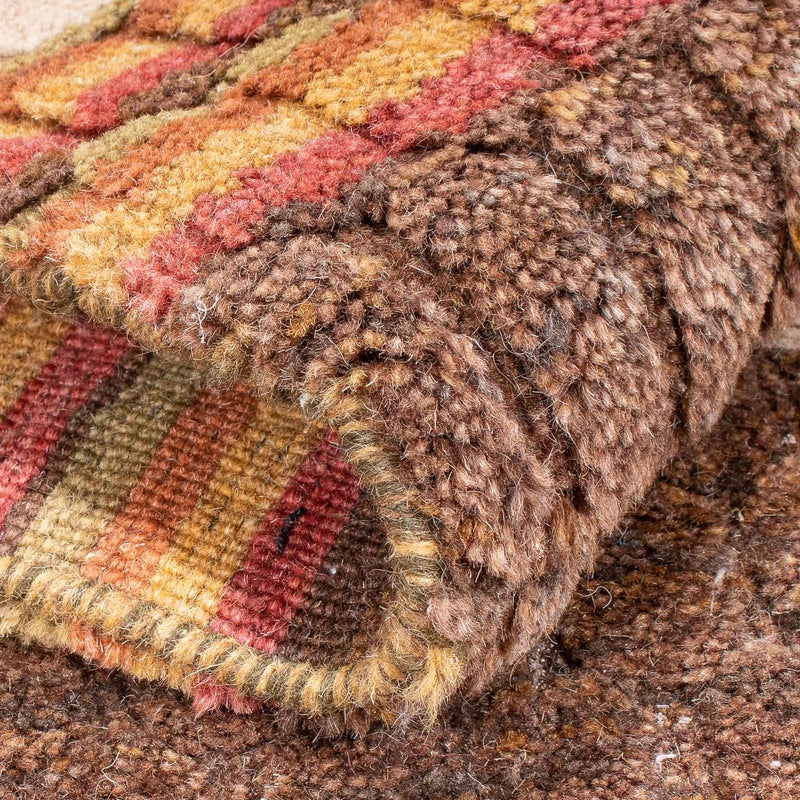 Tappeto Gabbeh - Loribaft Softy - 150 x 100 cm - marrone scuro