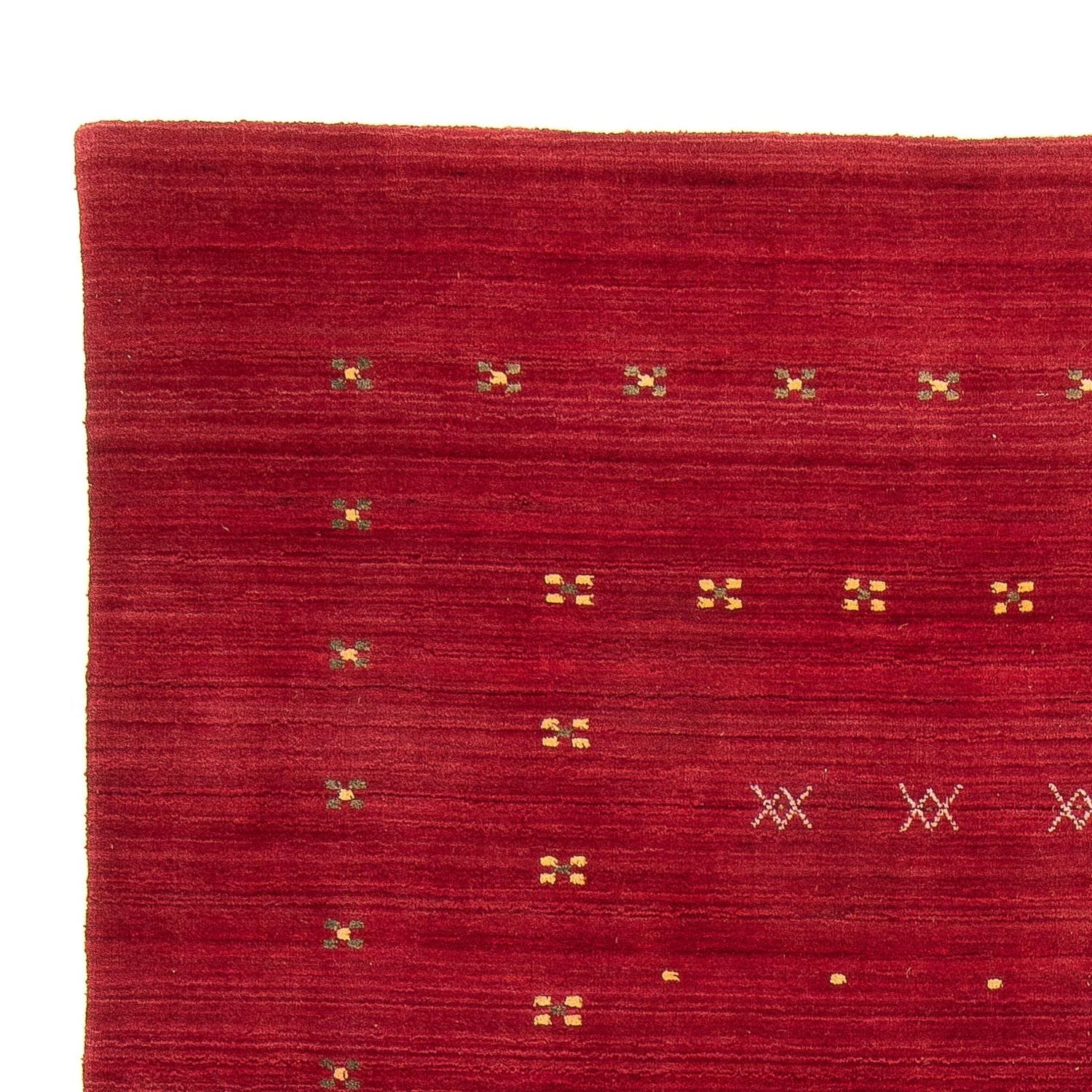 Tappeto Gabbeh - Loribaft Softy - 240 x 170 cm - rosso scuro
