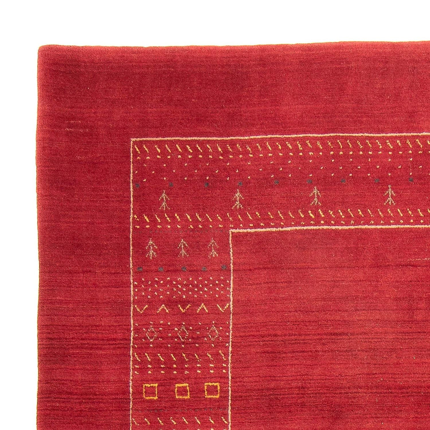 Tappeto Gabbeh - Loribaft Softy - 240 x 170 cm - rosso scuro