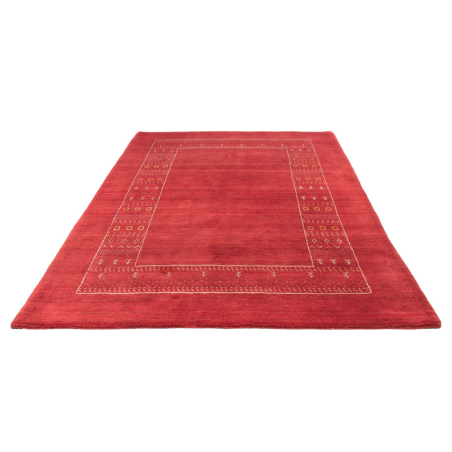 Tappeto Gabbeh - Loribaft Softy - 240 x 170 cm - rosso scuro