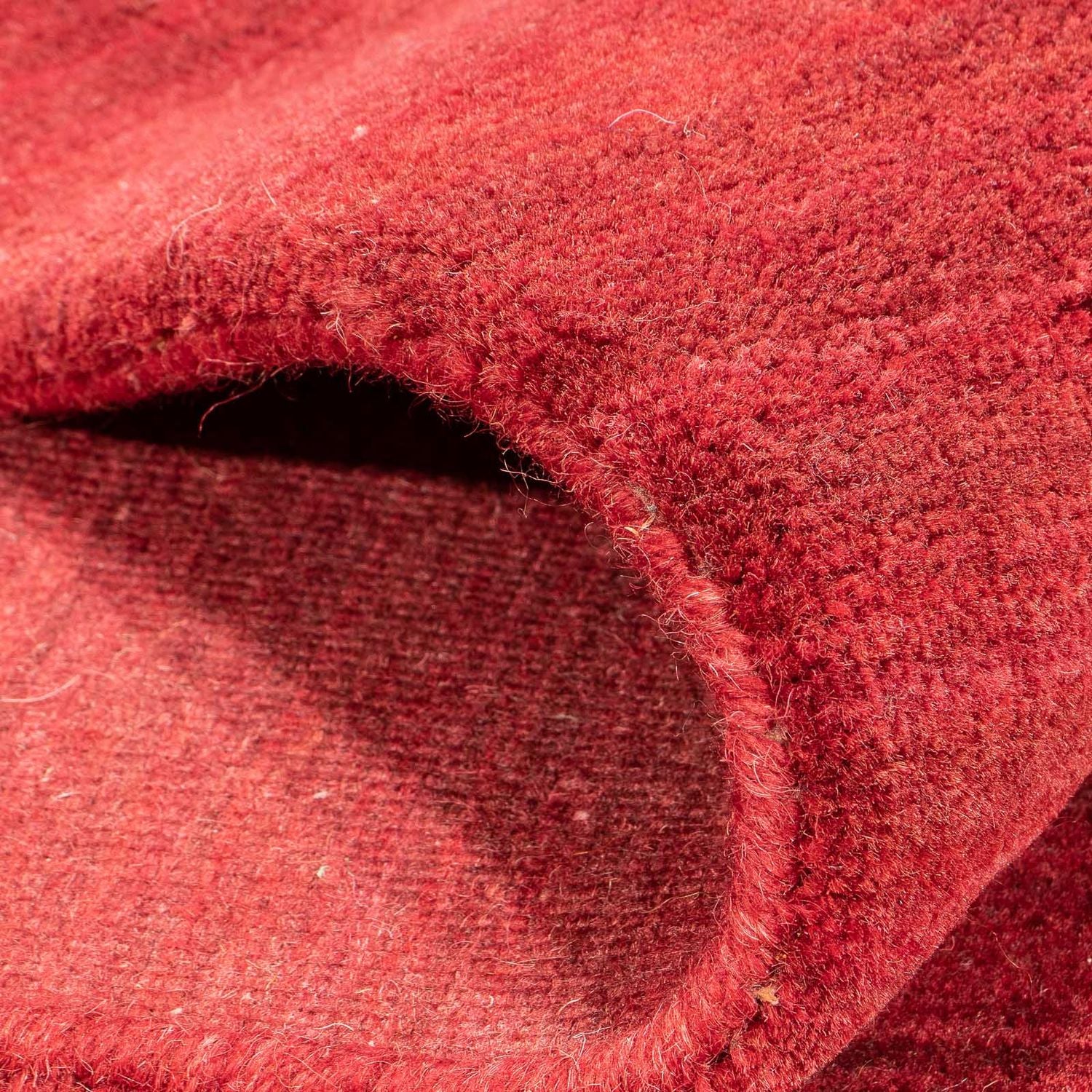 Tappeto Gabbeh - Loribaft Softy - 240 x 170 cm - rosso scuro