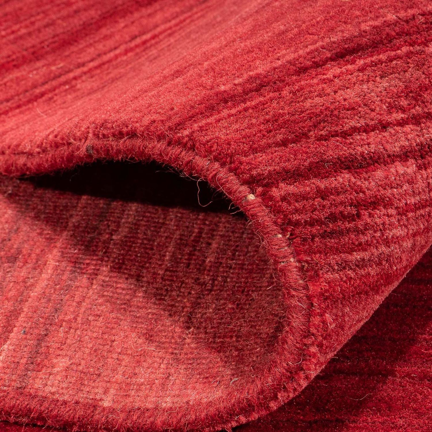 Tappeto Gabbeh - Loribaft Softy - 240 x 170 cm - rosso scuro