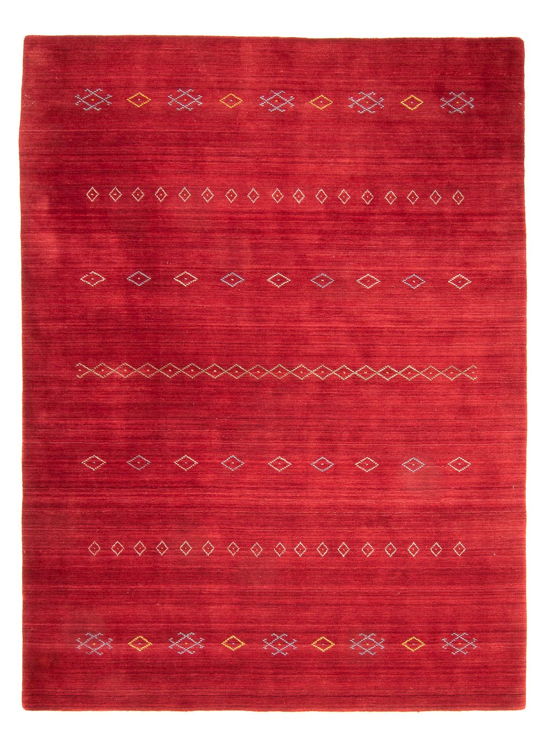 Tappeto Gabbeh - Loribaft Softy - 240 x 170 cm - rosso scuro
