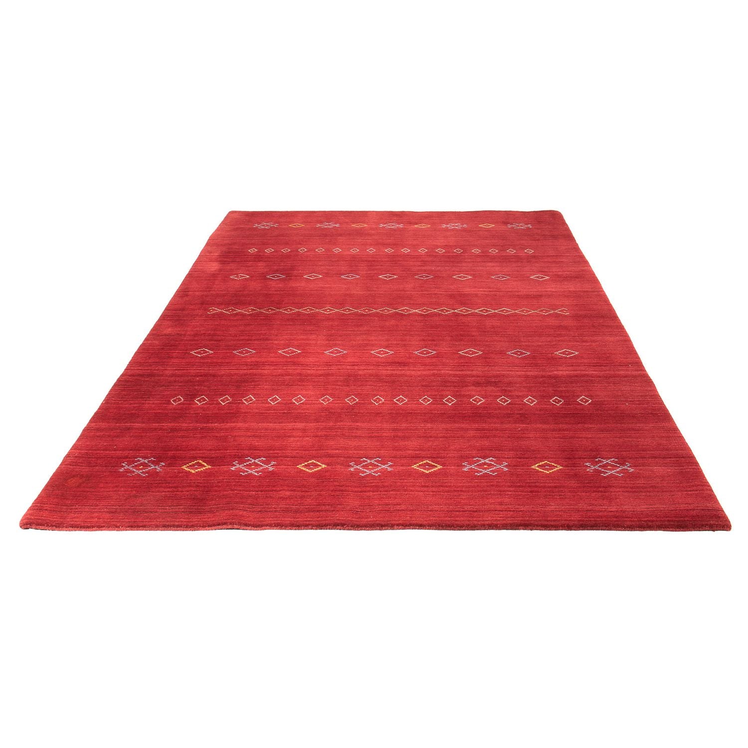Tappeto Gabbeh - Loribaft Softy - 240 x 170 cm - rosso scuro