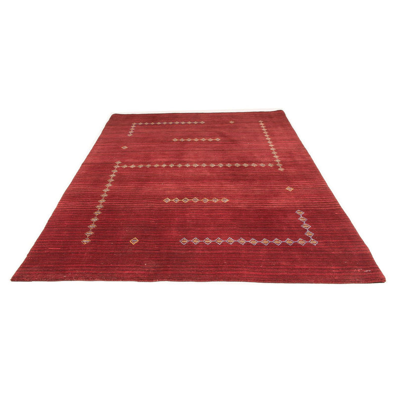 Tappeto Gabbeh - Loribaft Softy - 240 x 170 cm - rosso scuro