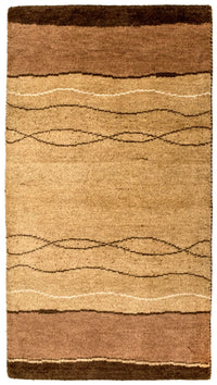 Tappeto Gabbeh - Indus - 160 x 90 cm - marrone