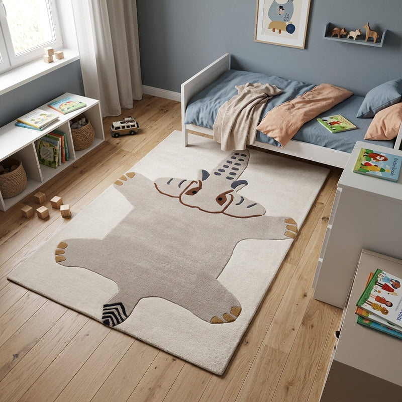Elefante Sdraiato Tappeto per Bambini