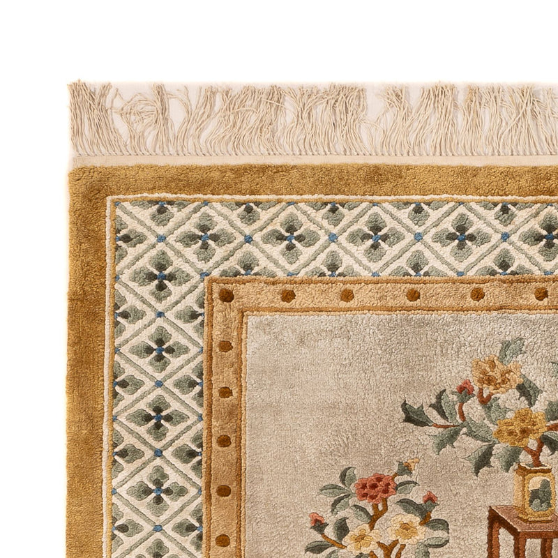 Tappeto di seta - seta cinese - 154 x 93 cm - beige scuro